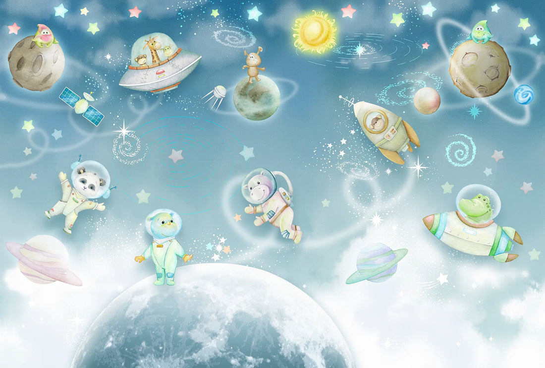Galaxy Friends Adventure Kids Wallpaper