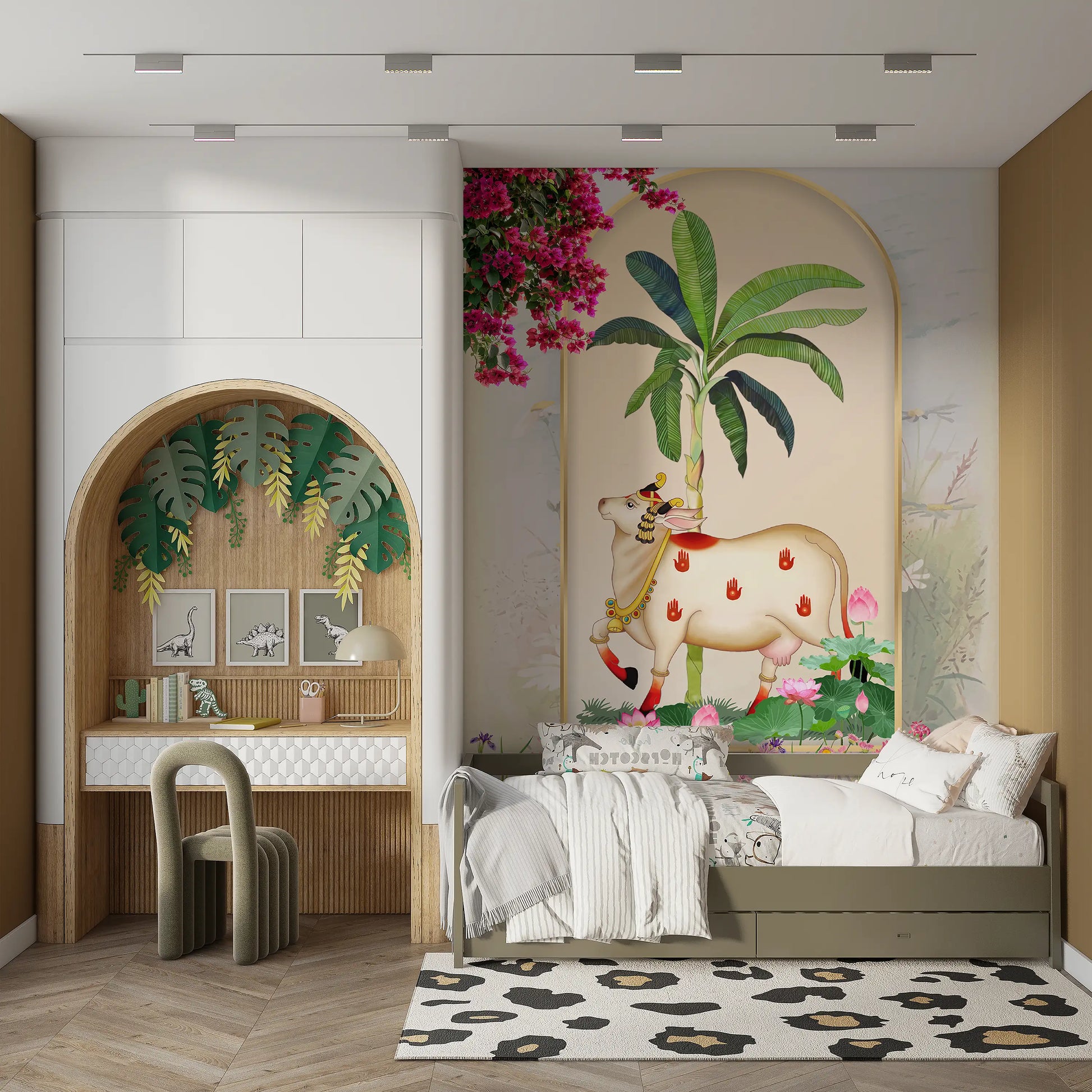 blooming lotus Pichwai - Quirky Looks