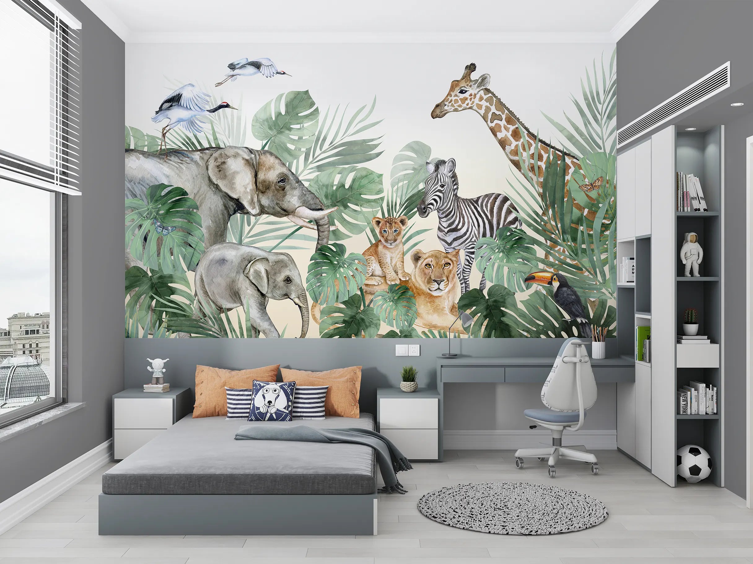 Mini Safari Adventure Mural