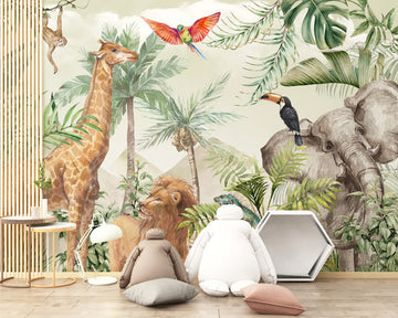 Tropical Trails Kids Wallpaper