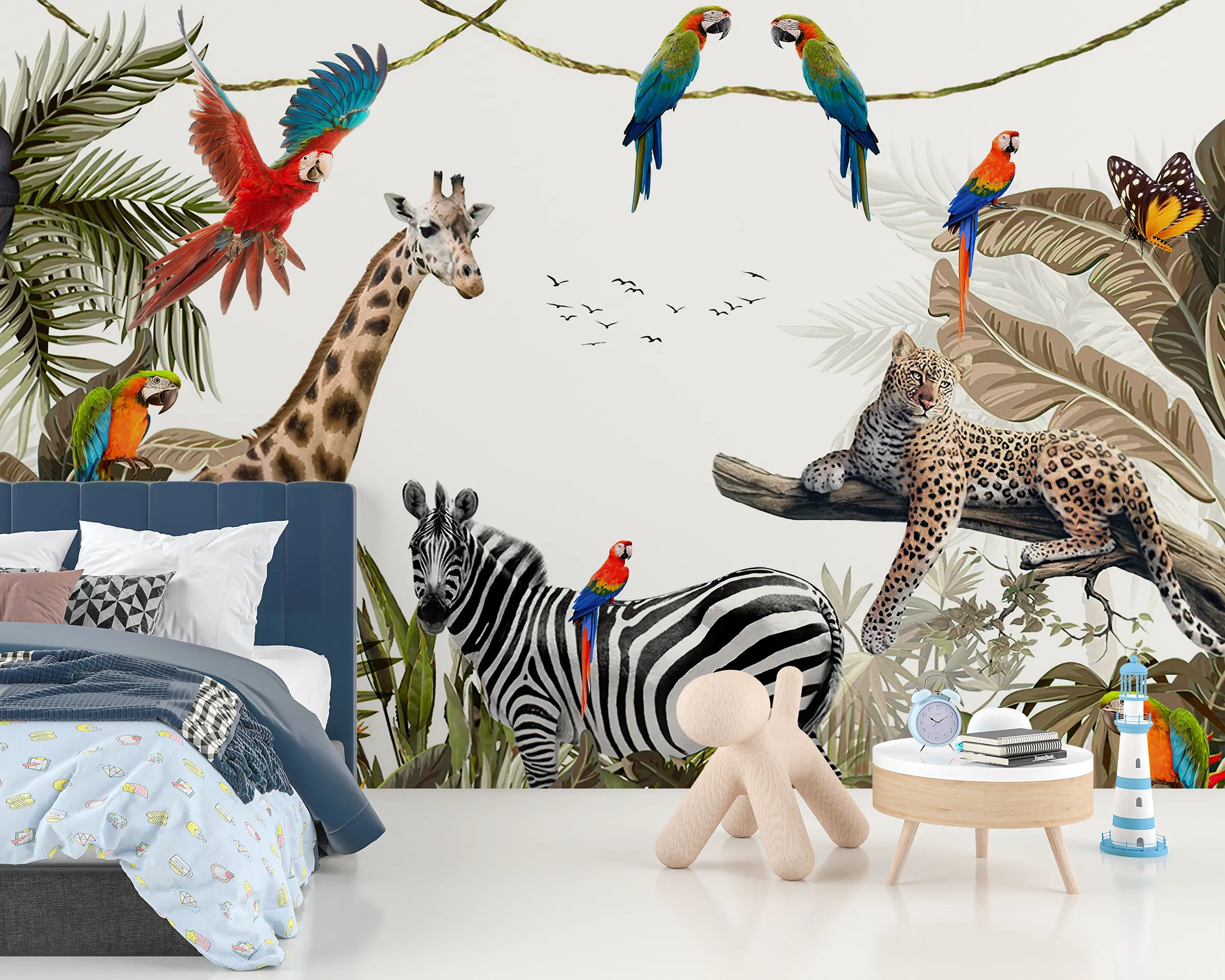 Tiny Jungle Trails Mural