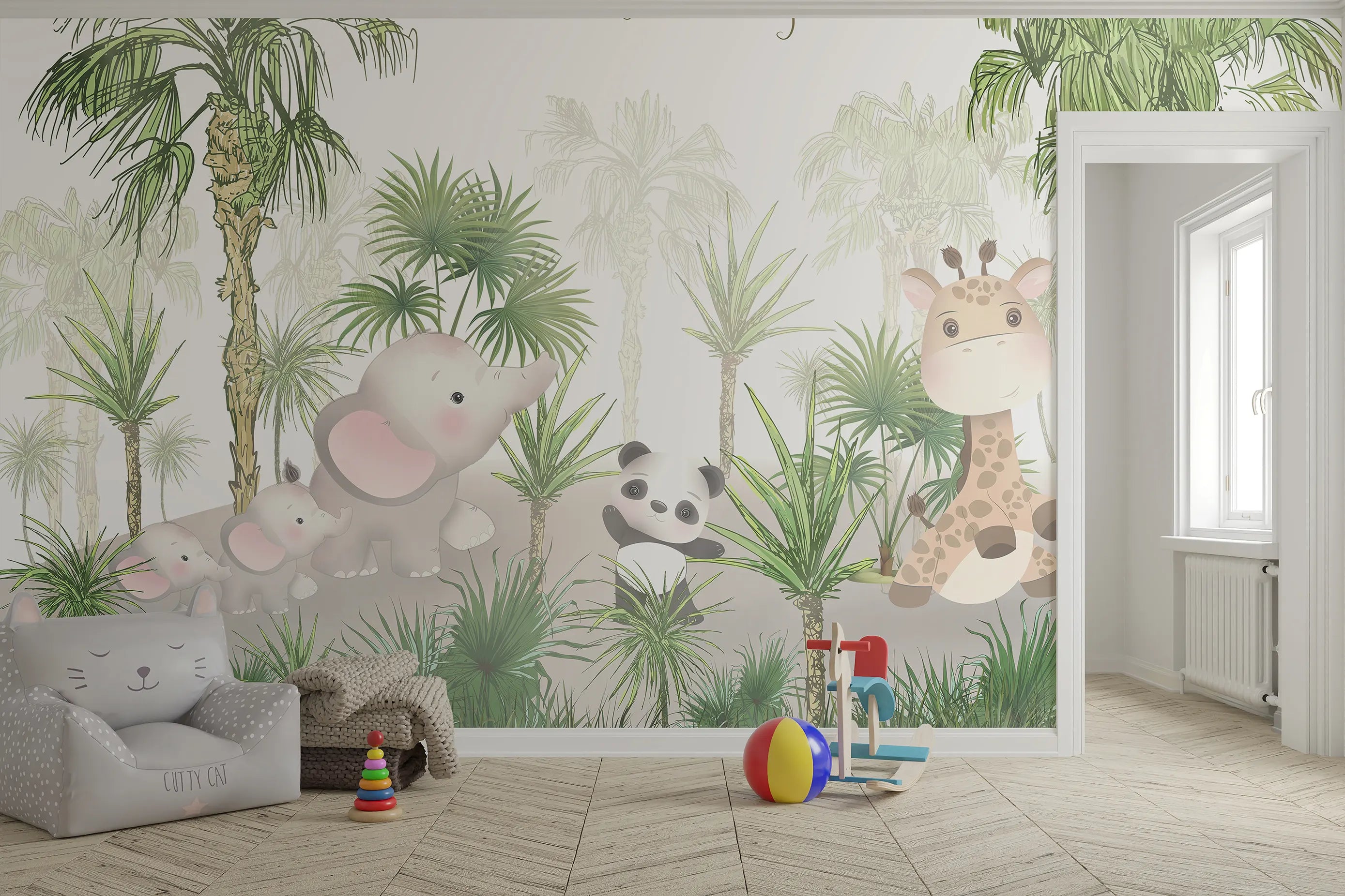 Jungle Jamboree Kids Wallpaper