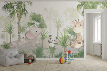 Jungle Jamboree Kids Wallpaper