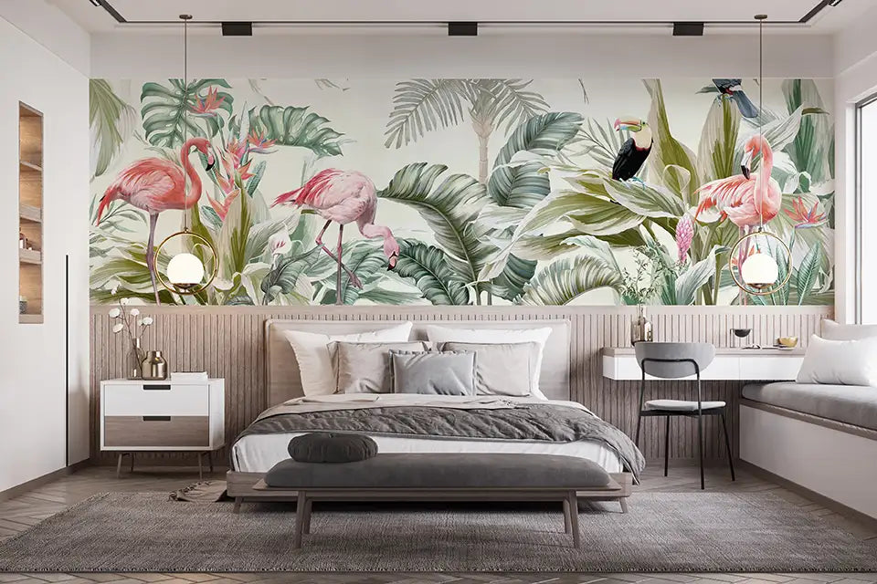 Botanical Flamingo Escape - Quirky Looks
