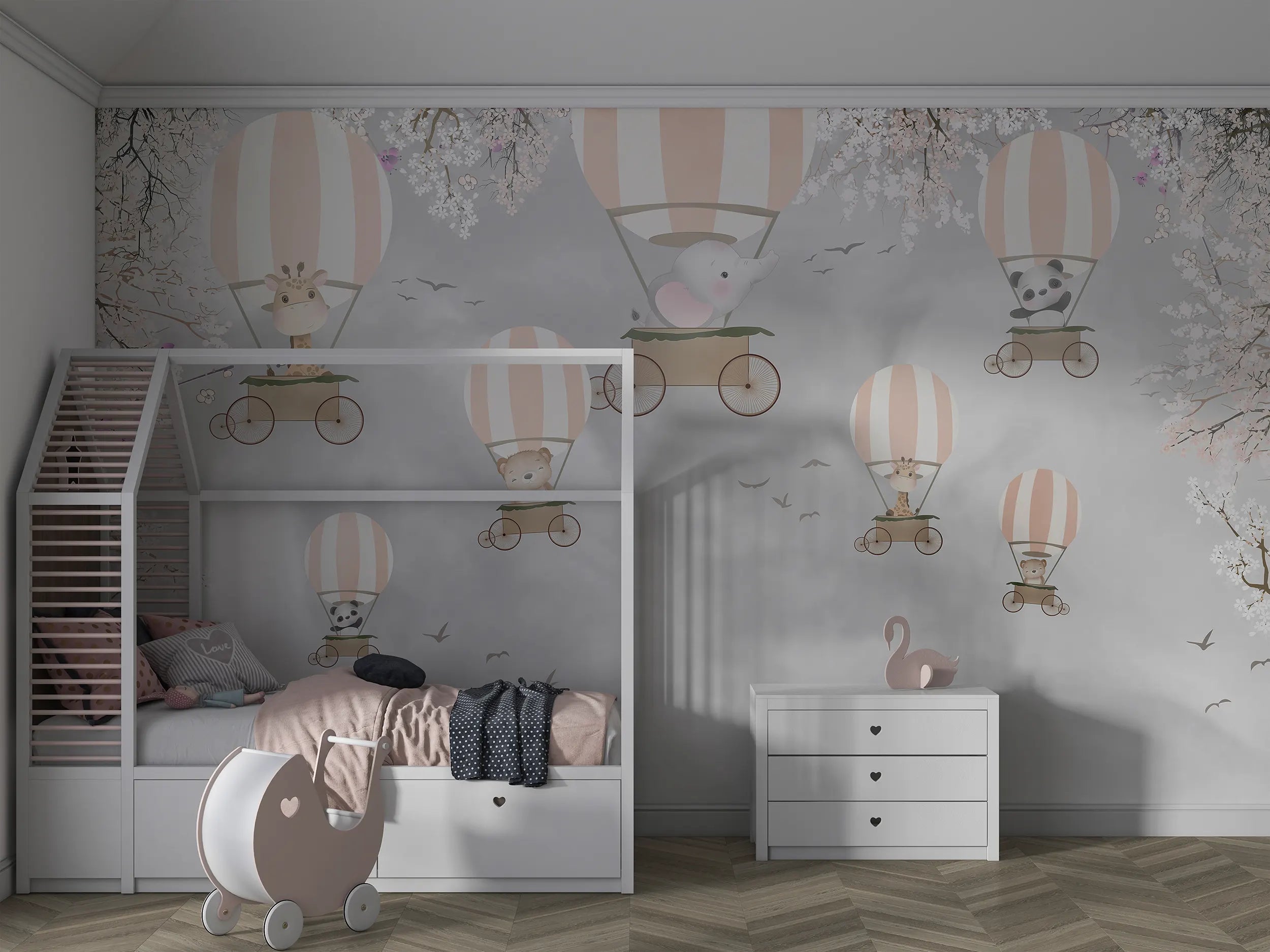 Pastel Sky Animal Balloons