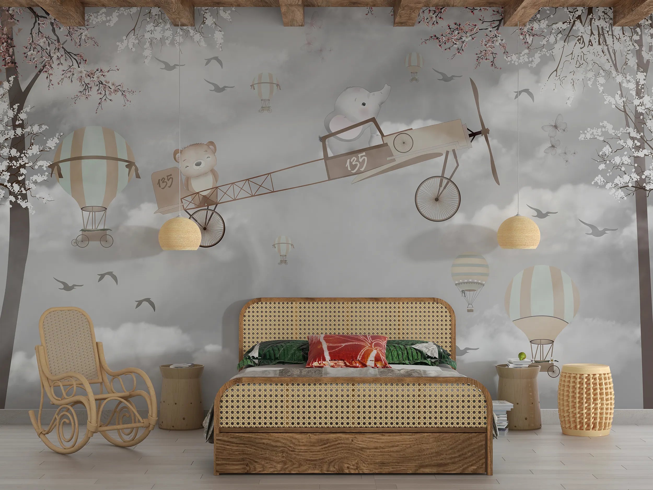 Vintage Adventure Sky Journey