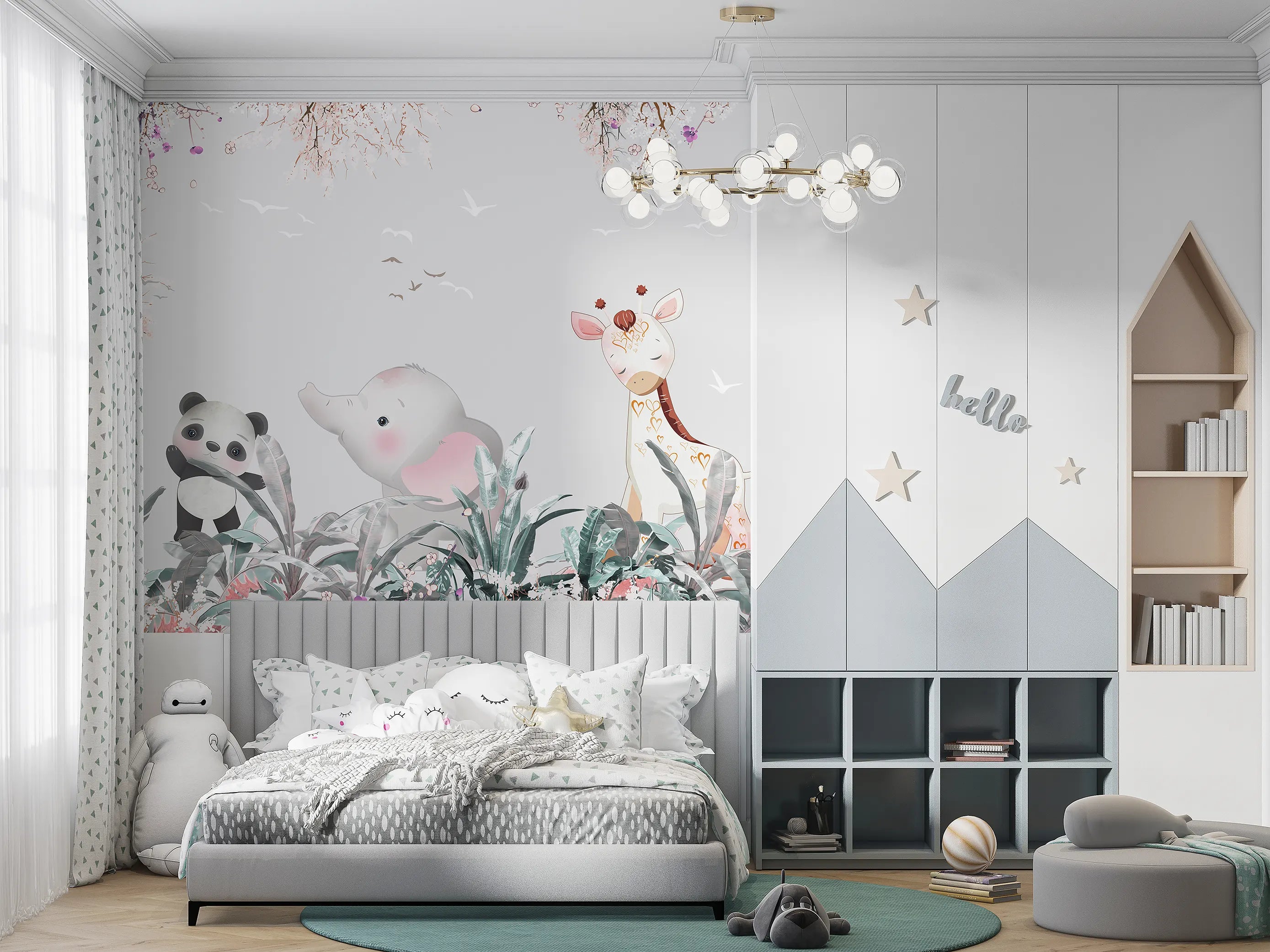 Jungle Friends Toddler Wallpaper