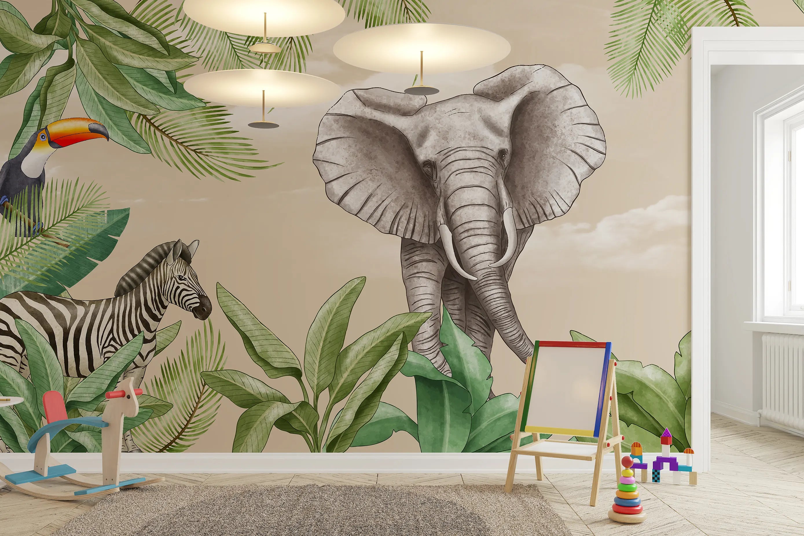 Safari Friends Kids Wallpaper