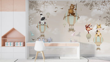 Jungle Balloon Buddies Wallpaper