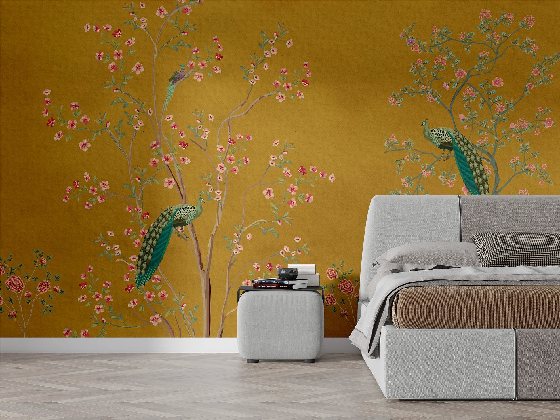 serene floral & Peacocks - Quirky Looks