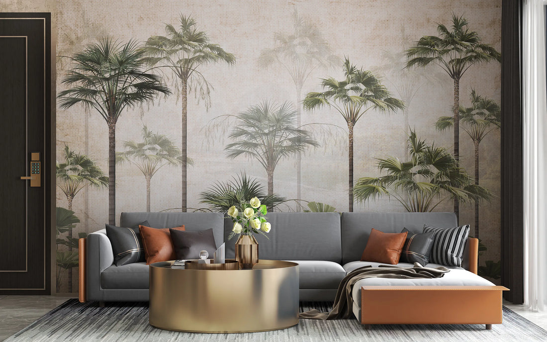 Modern Palm Serenity - Quirky Looks