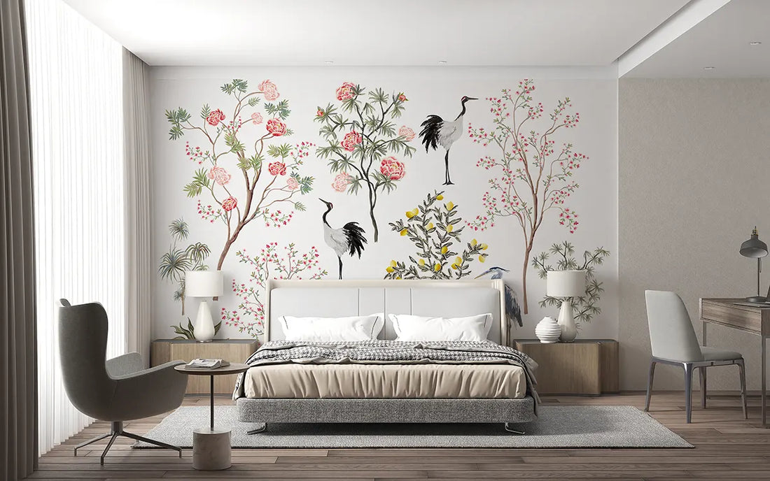modern garden and birds - Quirky Looks