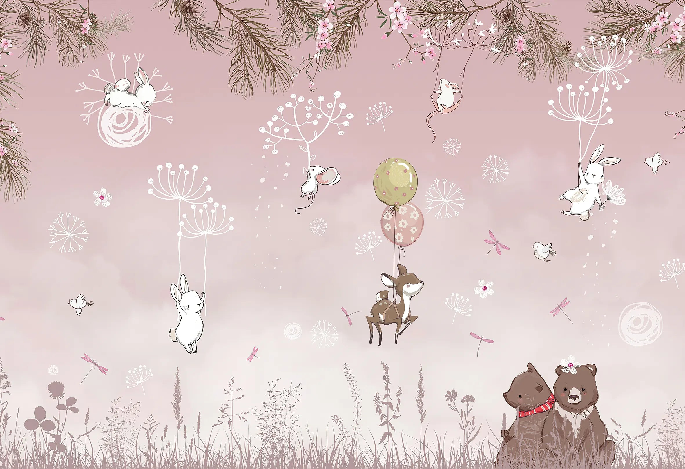 Blush Woodland Balloon Dreams
