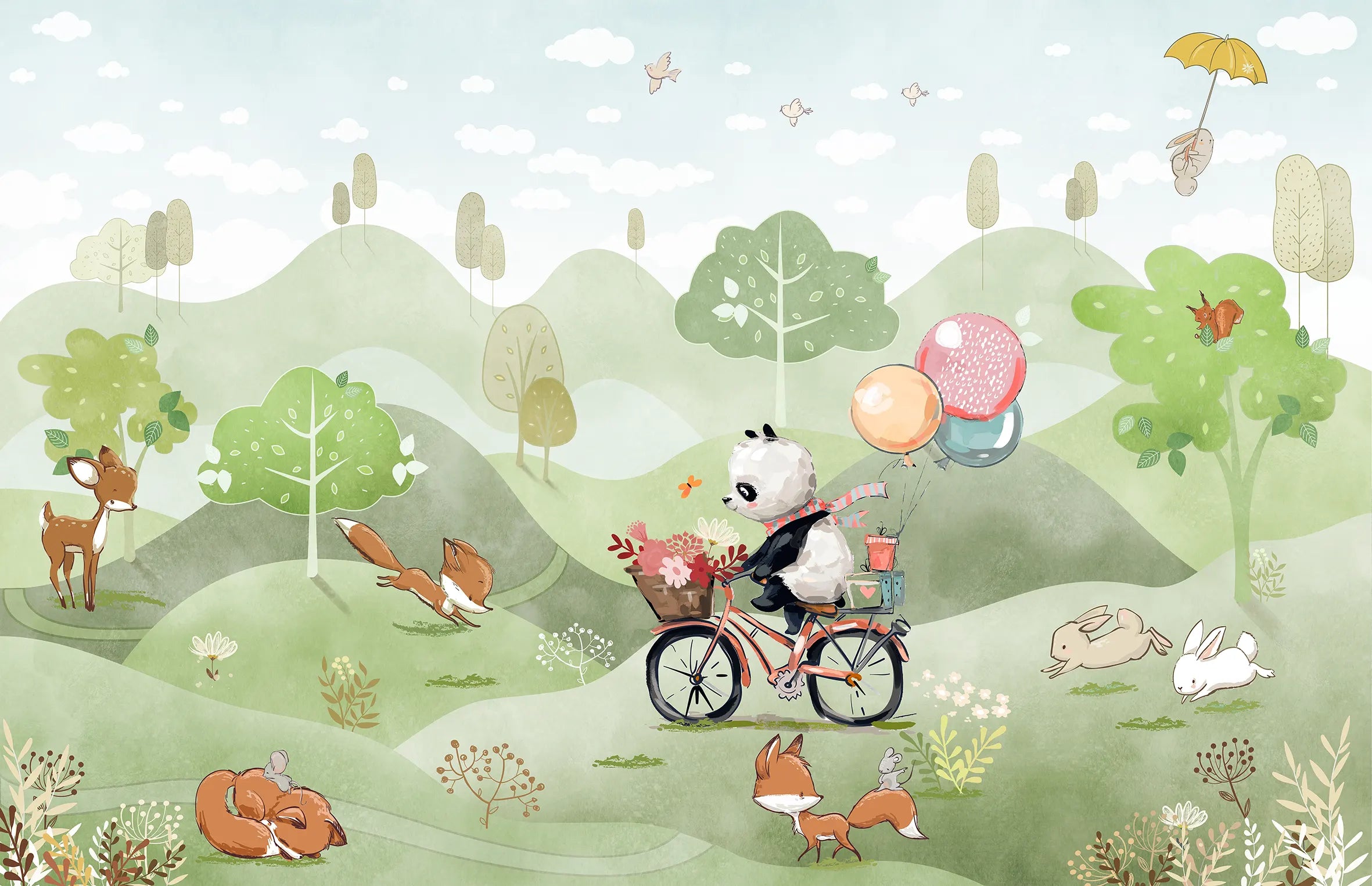 Panda’s Woodland Bicycle Ride