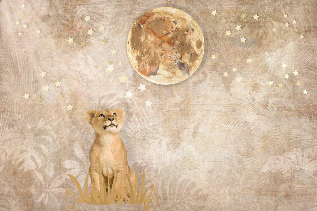 Golden Moon Lion Dreamscape