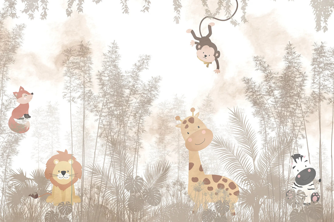 Jungle Friends Forest Mural Wallpaper