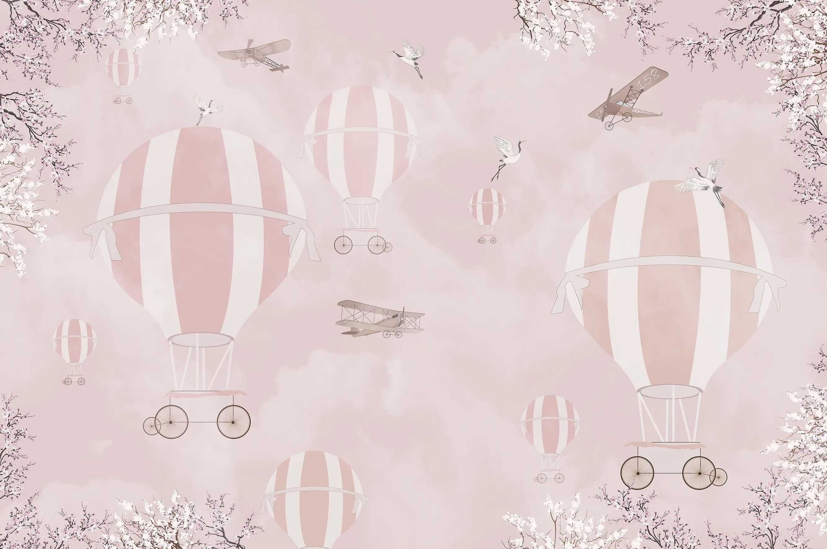 Soft pink skies Balloon Serenity