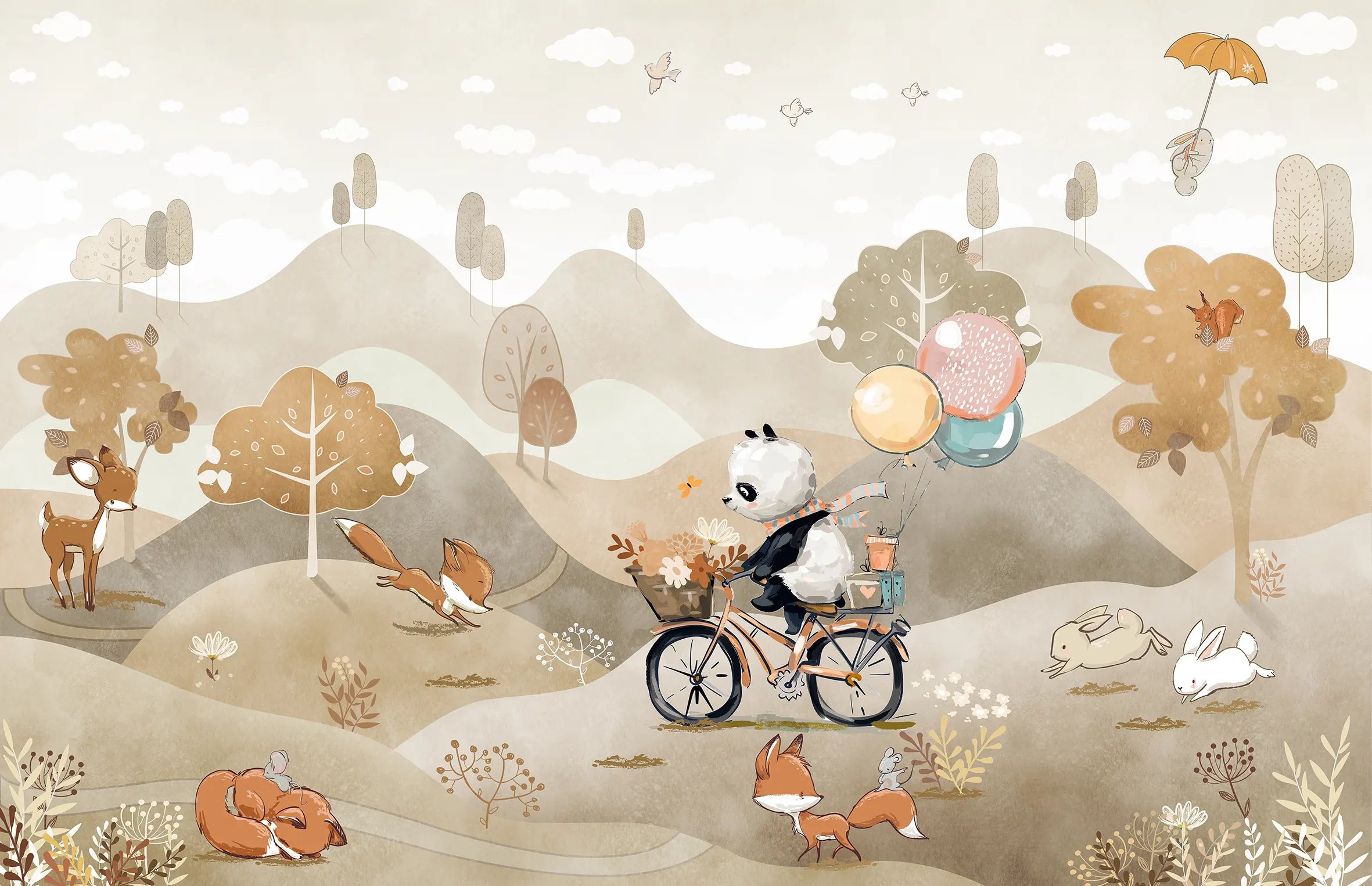 Woodland Panda Bicycle Tales