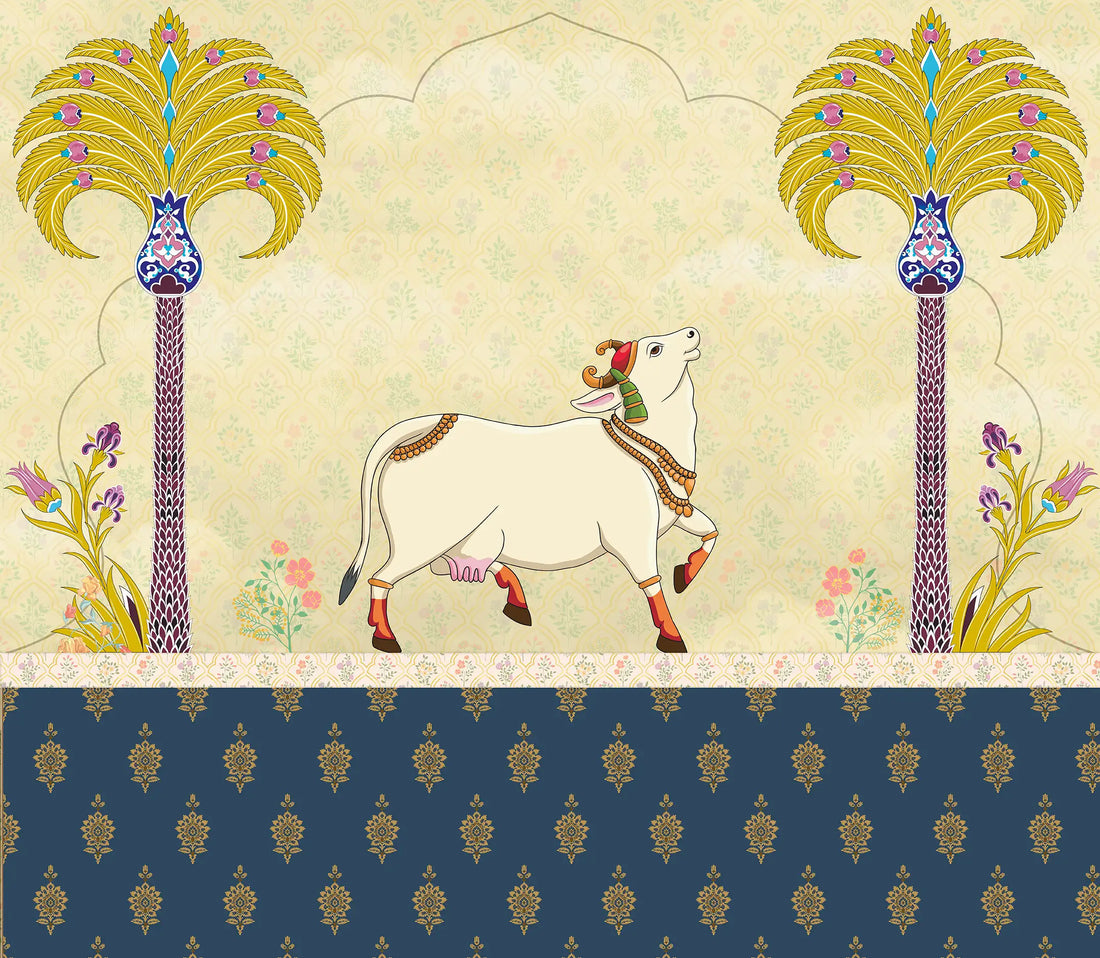 Sacred Kamdhenu Pichwai - Quirky Looks