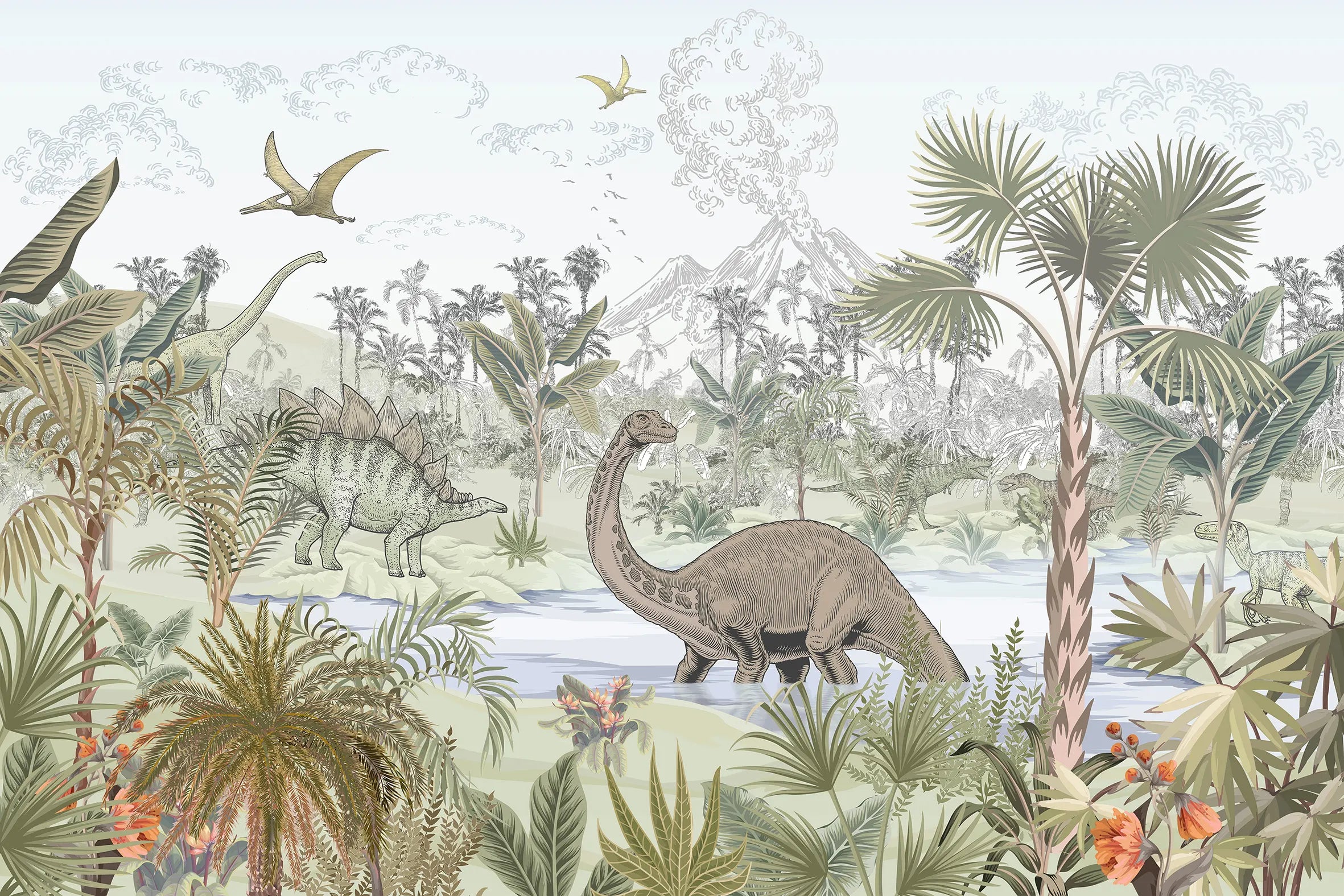 Wild Wonders Jungle Mural