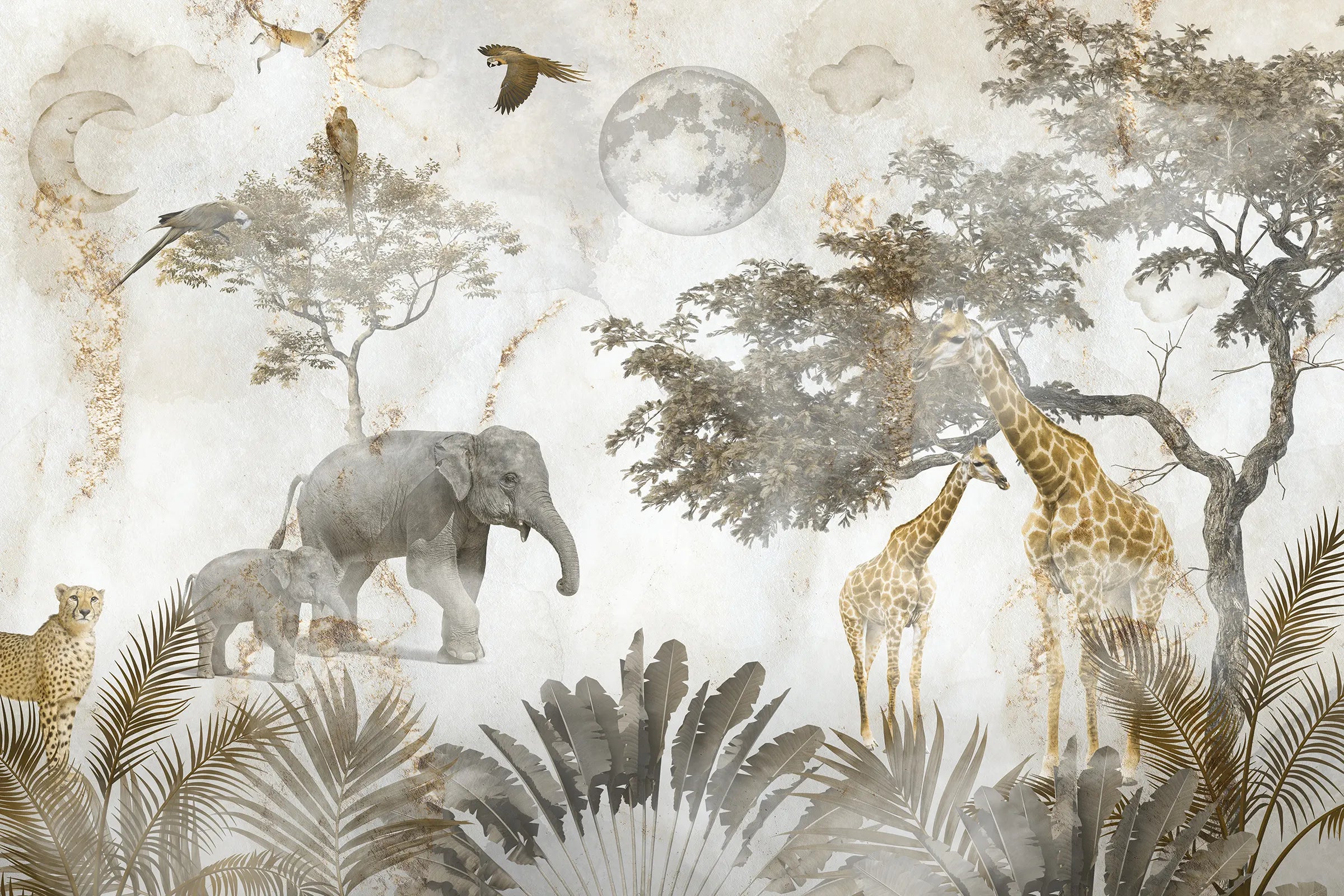 Jungle Tots Wonderland Wallpaper