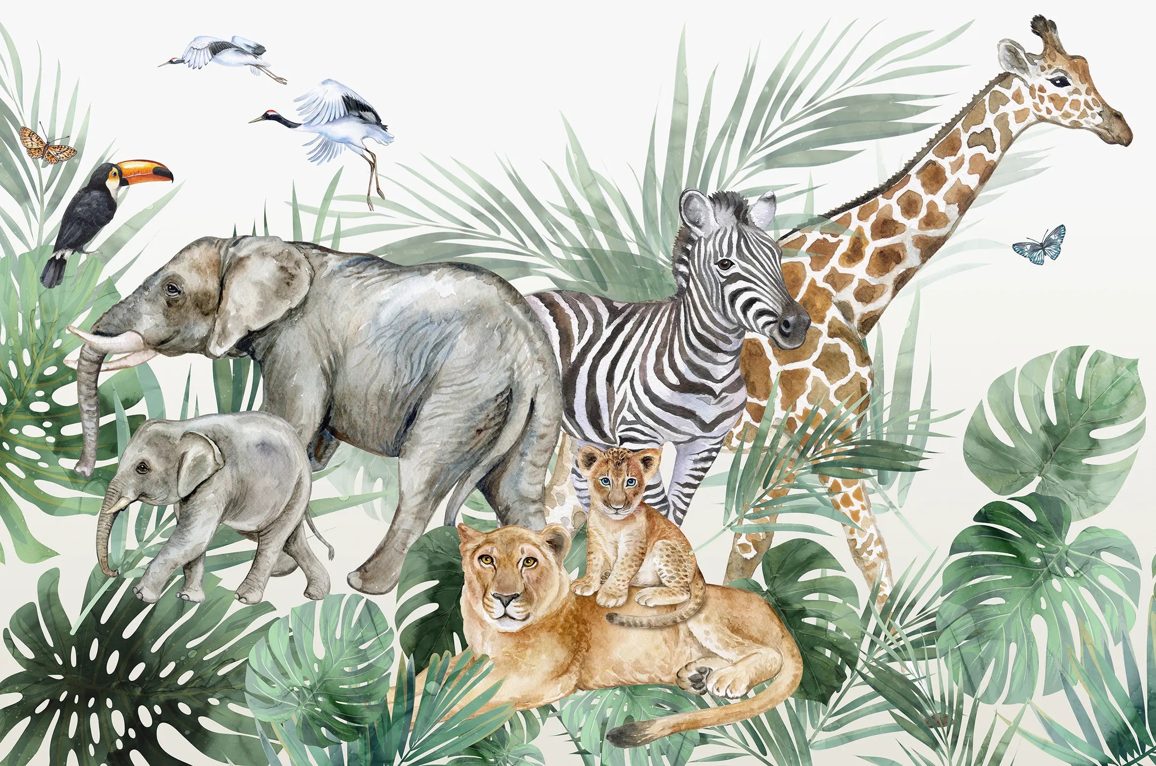 Jungle Harmony Kids Wallpaper