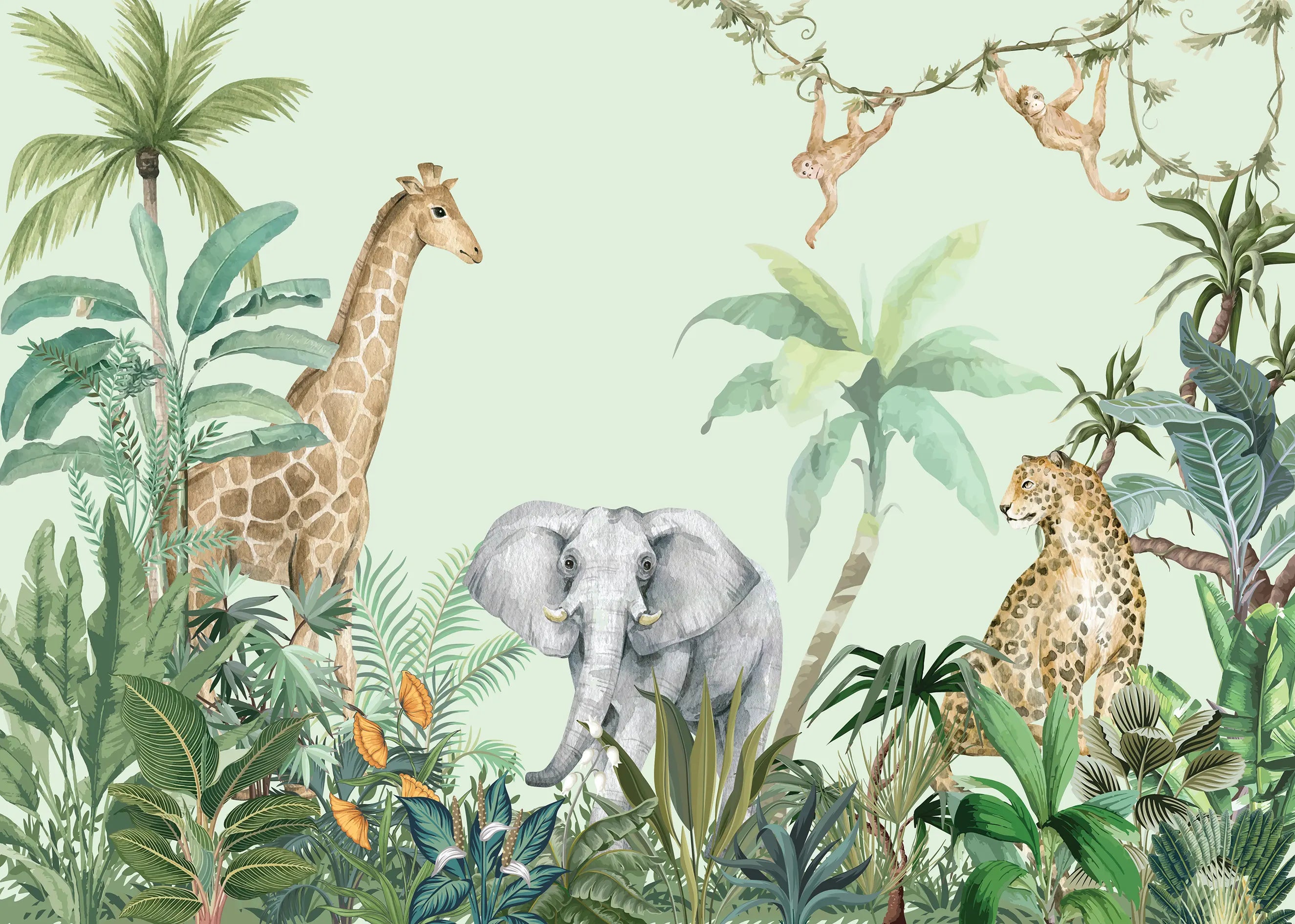 Safari Star Kids Mural