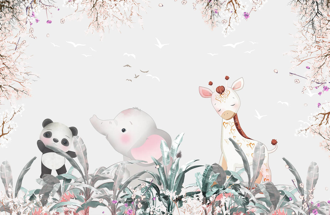 Jungle Friends Toddler Wallpaper