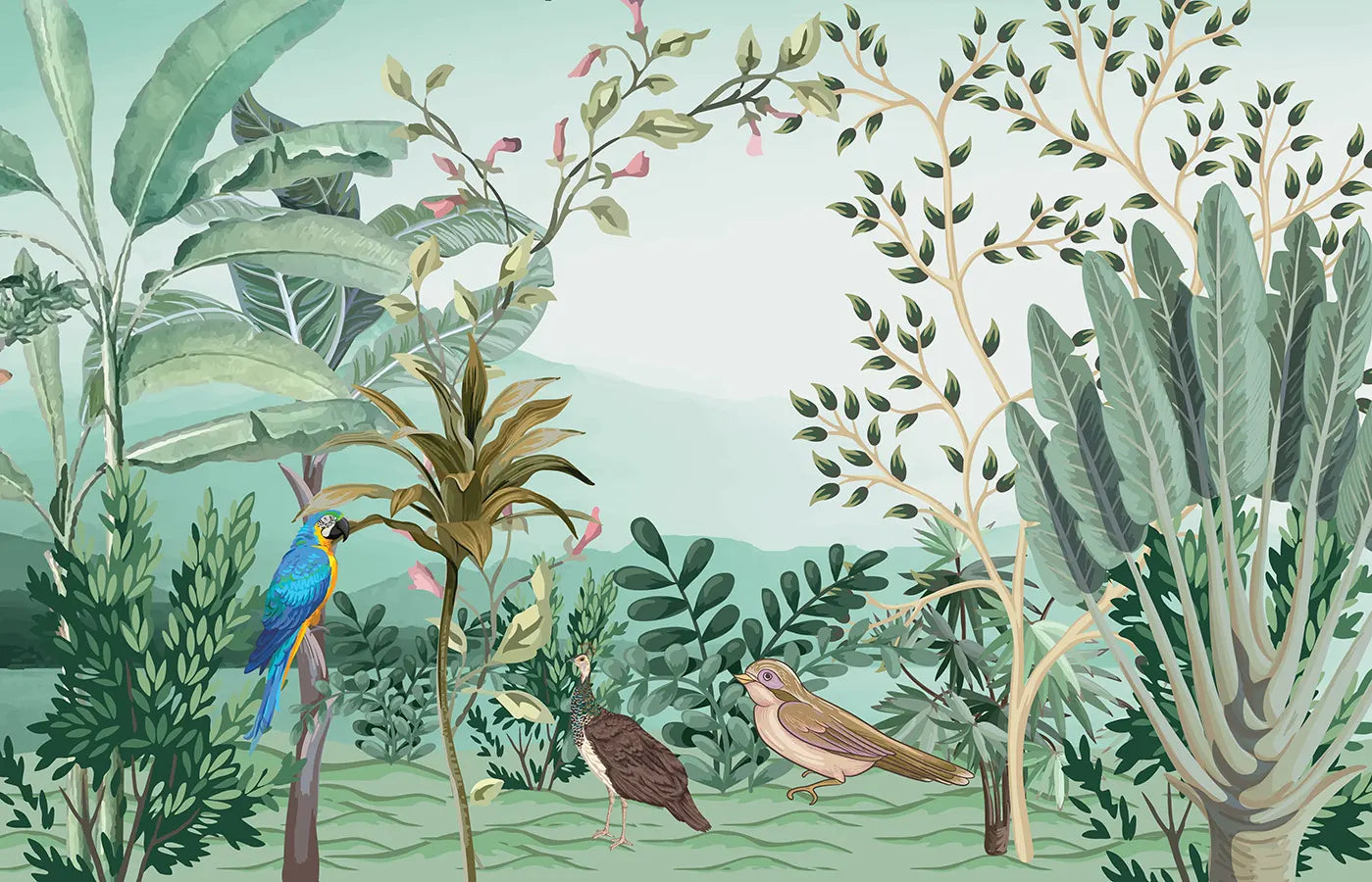 Birds & Tropical Leaf - Quirky Looks