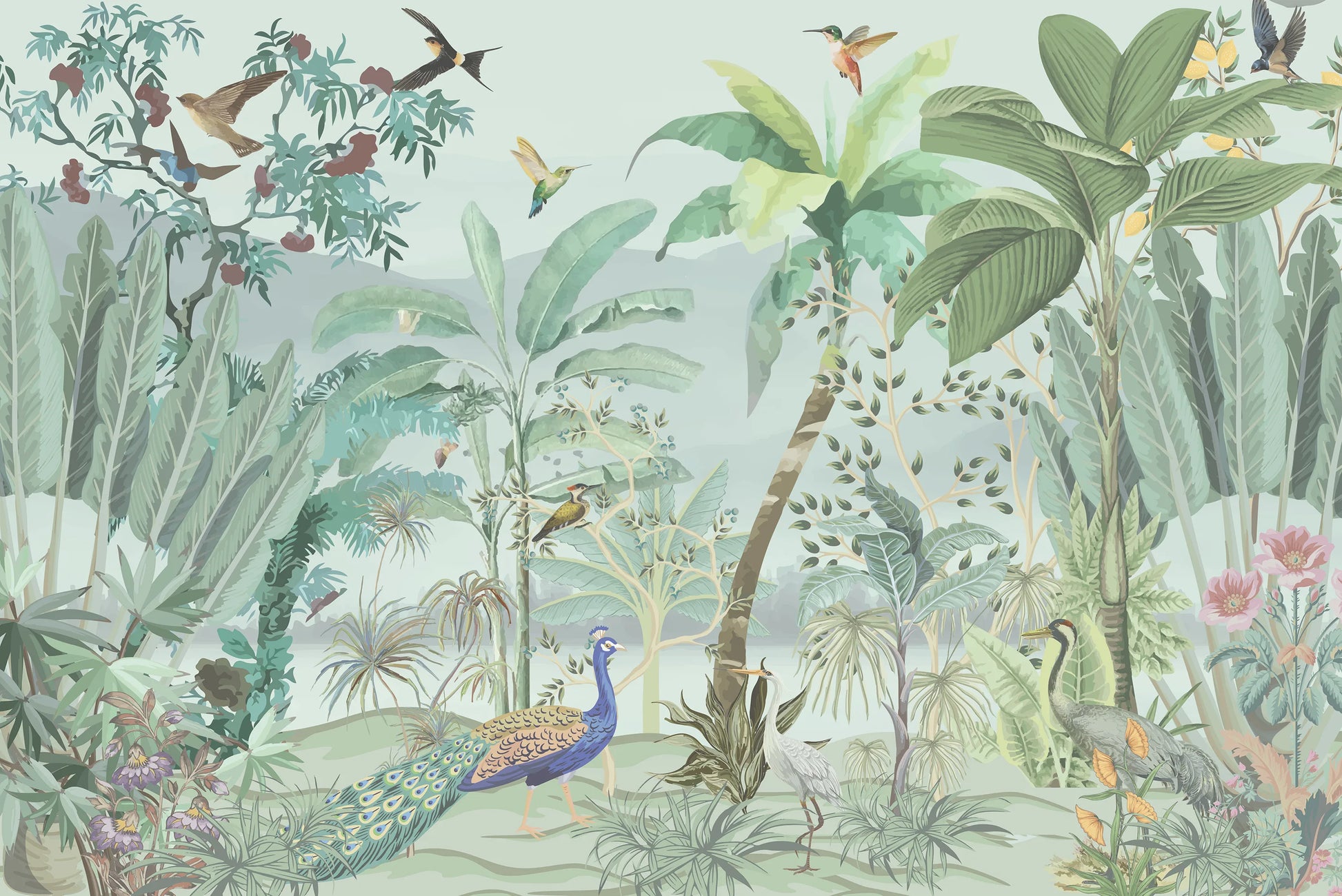 Peacock Paradise Grove - Quirky Looks