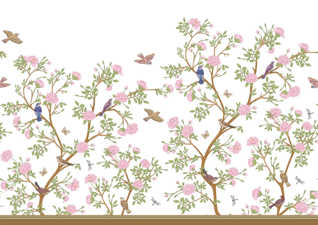 Chinoiserie garden and birds - Quirky Looks